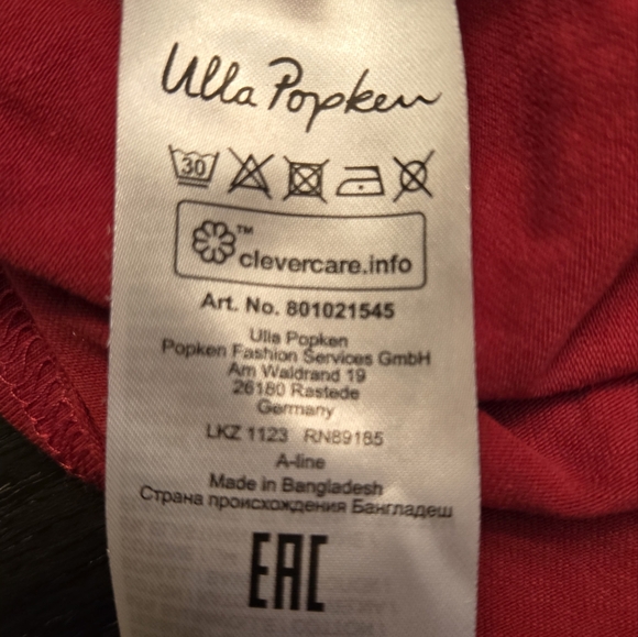 🎄Ulla Popken Vibrant Red Top - Picture 4 of 4